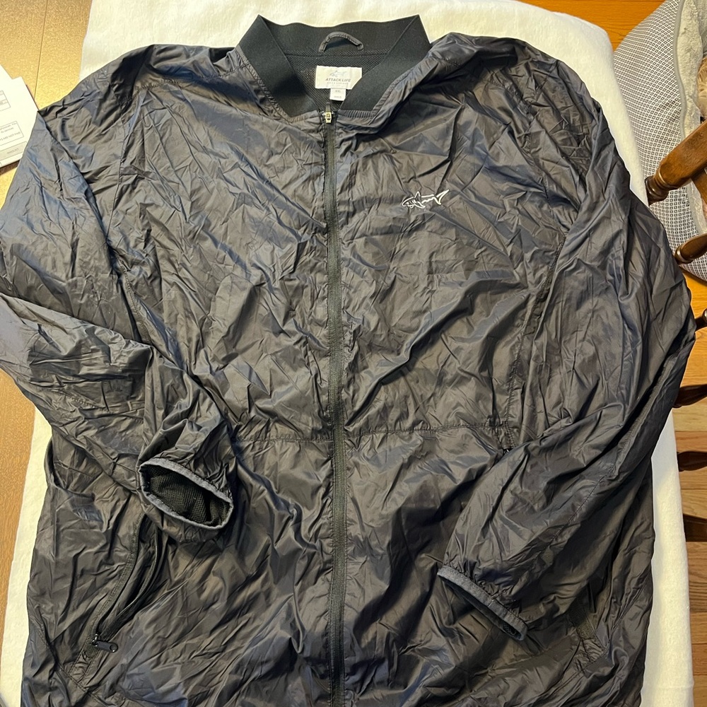 Attack Life by Greg Norman Black Windbreaker